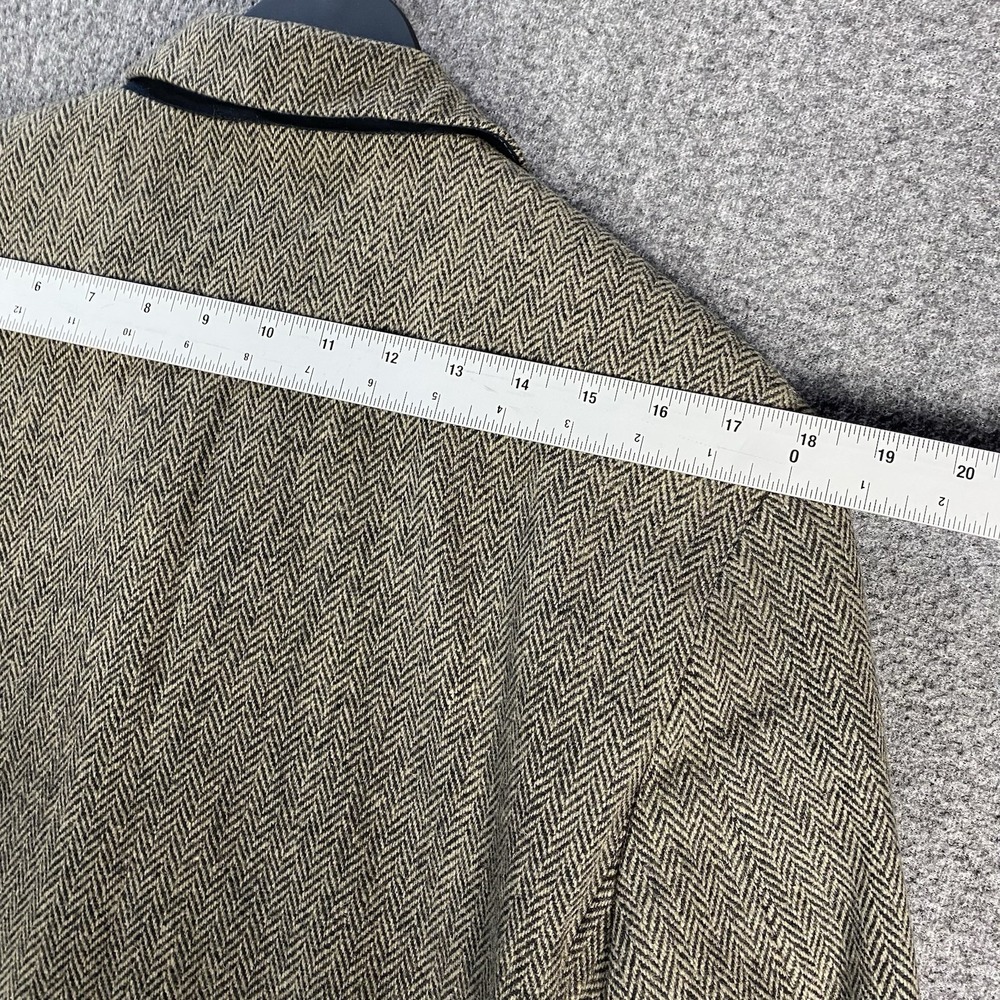 Vintage Gap Mens Sport‎ Coat S Brown Wool Herringbone Tweed Blazer Casual 40R - Picture 7 of 13